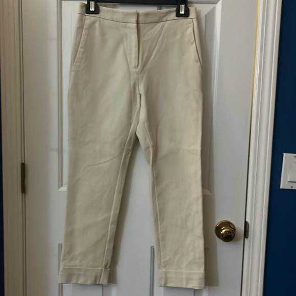 Ann Taylor Factory Ivory Trouser Pants 0P NWOT - Picture 1 of 4